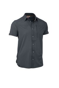 Maul Veniv 4Xt - 1/2 Hemd Karo Elas - anthrazit