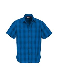 Maul Askim Ii - 1/2 Hemd Karo Elast - blue