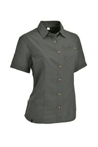 Maul Sandnes Xt - 1/2 Bluse Kariert - forest green