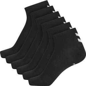 Hummel Hmlchevron 6-Pack  Mid Cut Socks - black/black