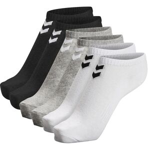 Hummel Hmlchevron 6-Pack Ankle Socks - black/white/grey
