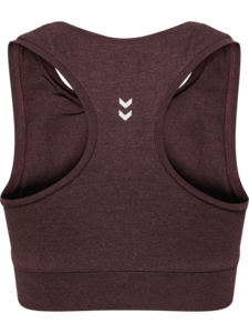 Hummel Hmlpulse logo light support bra - fudge melange