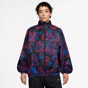 Nike Ent W Nsw Essntl Wr Wvn Jkt - black/lt photo blue