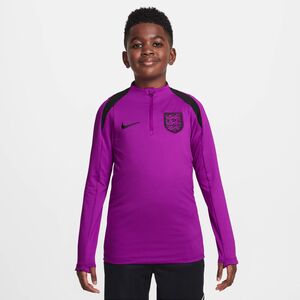 Nike Ent Y Nk Df Strk Drill Top K - vivid purple/black/black