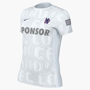 Nike Cfc Wnk Df Acdpr Ss Top K Pm - white/pure platinum/rush blue