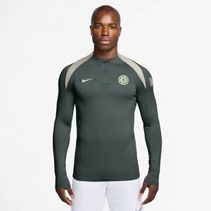Nike Cfc M Nk Df Strk Drill Top K - outdoor green/phantom/phantom