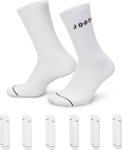 Nike U J Ed Poly Crew Jor 6Pr - 144 - white/gym red/black