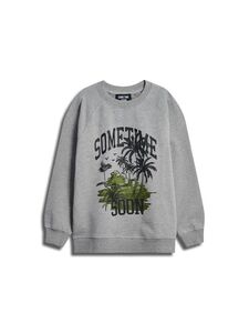 Hummel stsPALM SWEATSHIRT - GREY MELANGE - 104 - grey melange