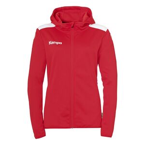 Kempa Emotion 27 Kapuzenjacke Damen - rot/wei�