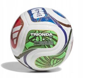 adidas Ball Trionda Fu�ball Weltmeisterschaft 2026 World Cup Miniball+ - white/royblu/solblu/p