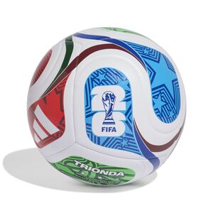 adidas Ball Trionda Fuball Weltmeisterschaft 2026 World Cup Trainingsball - white/royblu/solblu/p