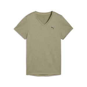 Puma W TAD ESSENTIAL VNECK Tee - gr�n