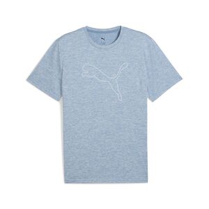 Puma M TAD ESSENTIAL HEATHER CAT TEE (CF large cat) - blau