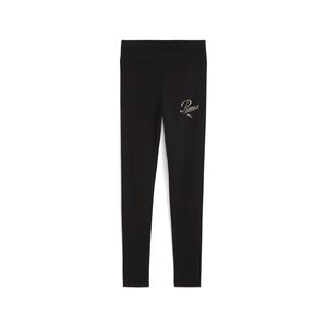 Puma ESS SCRIPT High-Waist Leggings G - schwarz