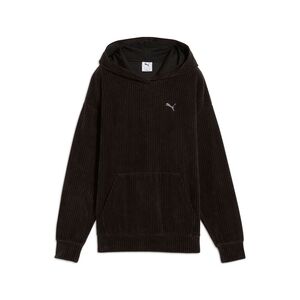 Puma ESS ELEVATED Comfort Velour Rib Hoodie - schwarz