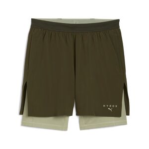 Puma M PUMA x HYROX 2in1 TRAIN SHORT - gr�n