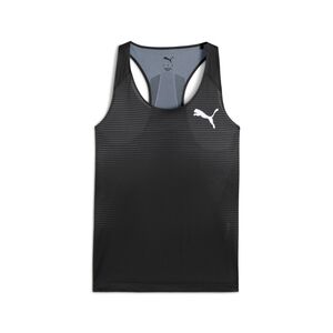 Puma W CROSS THE LINE ULTRASPUN SINGLET - schwarz