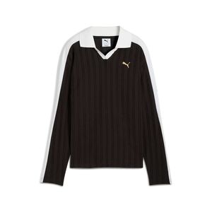 Puma T7 Relaxed Long Sleeve Polo - schwarz