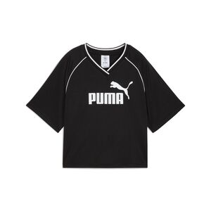 Puma ESS Relaxed Cropped Football Jersey - schwarz