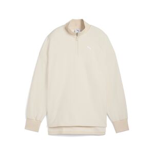 Puma HER Oversized Half-Zip Winterized Crew - weiss