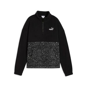 Puma ESS GRAPHIC Animal Relaxed Half-Zip Crew - schwarz