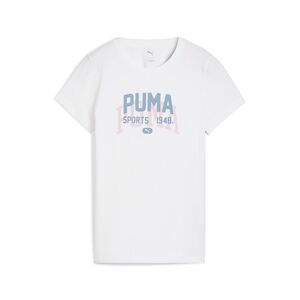 Puma GRAPHIC Varsity Tee - weiss