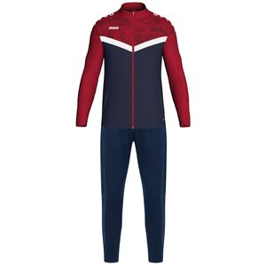 Jako Polyesteranzug Iconic - marine/chili rot