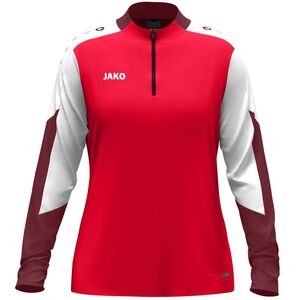Jako Ziptop Dynamic Damen - rot/wei�/dunkelrot