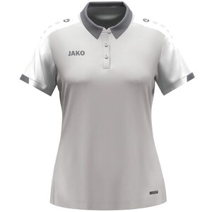 Jako Polo Dynamic Damen - hellgrau/wei�/grau