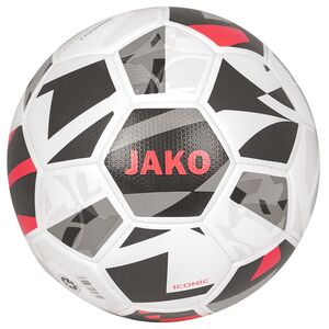 Jako Trainingsball Iconic - wei�/cool gray/coral