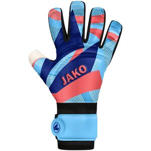 Jako Tw-Handschuh River Supersoft Nc - skyblue/coral/navy
