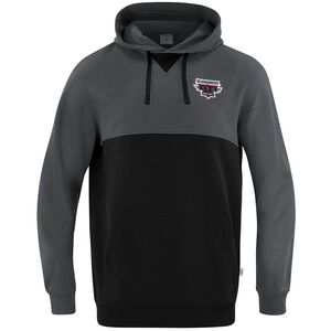 Jako Retroragender Hoodie - aschgrau/schwarz