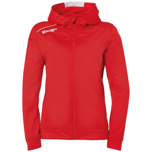 Kempa Player Kapuzenjacke Women - rot/wei