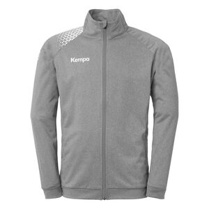 Kempa Ambition 28 Poly Jacke - dark grau melange/wei�