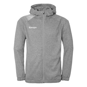 Kempa Ambition 28 Kapuzenjacke - dark grau melange/wei�
