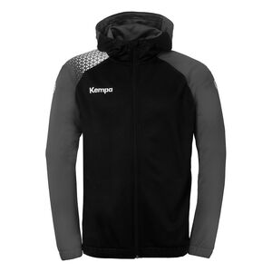 Kempa Ambition 28 Kapuzenjacke - schwarz/anthra