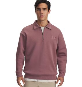 Under Armour Ua Icon Flc Collar 1/4 Zip - maroon mist