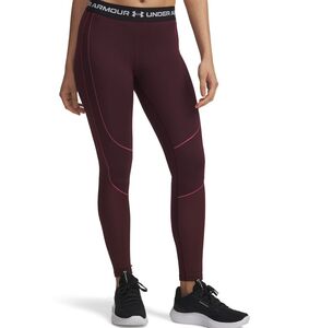 Under Armour Ua Coldgear Textured Legging - dark maroon