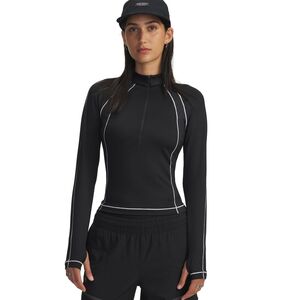 Under Armour Ua Coldgear Textured 1/2 Zip - black