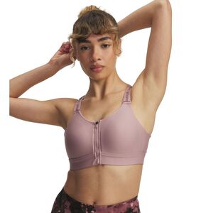 Under Armour Ua Infinity High Zip 2.0 Bra - tourmaline pink