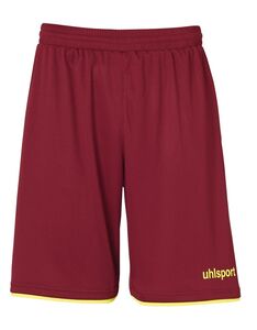 Uhlsport Club Shorts - bordeaux/fluo gelb