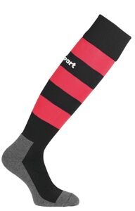 Uhlsport Team Pro Essential Stripe Socks - schwarz/rot