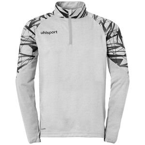 Uhlsport Goal 25 1/4 Zip Top - dark grau melange/schwarz