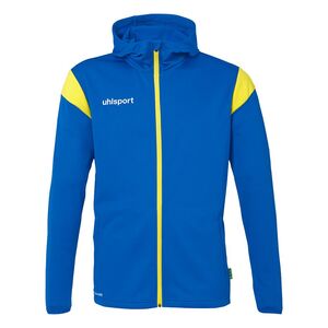Uhlsport Squad 27 Track Hood Jacke - azurblau/limonengelb