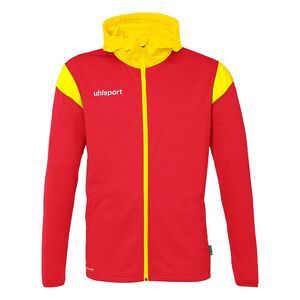 Uhlsport Squad 27 Track Hood Jacke - rot/limonengelb