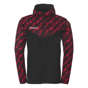 Uhlsport Progressive 28 Multi Hood Jacke - schwarz/rot