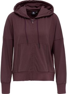 Hummel hmlLUISE LOOSE ZIP HOODIE - FUDGE