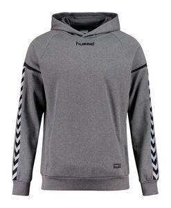 Hummel AUTH. CHARGE POLY HOODIE - dark grey melange