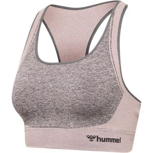 Hummel hmlKARINA SEAMLESS SPORTS TOP - quiet shade/woodrose melange