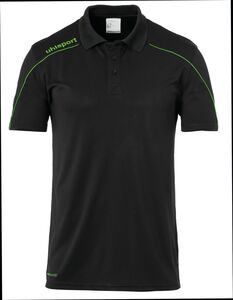 Uhlsport Stream 22 POLO SHIRT - schwarz/fluo gr�n